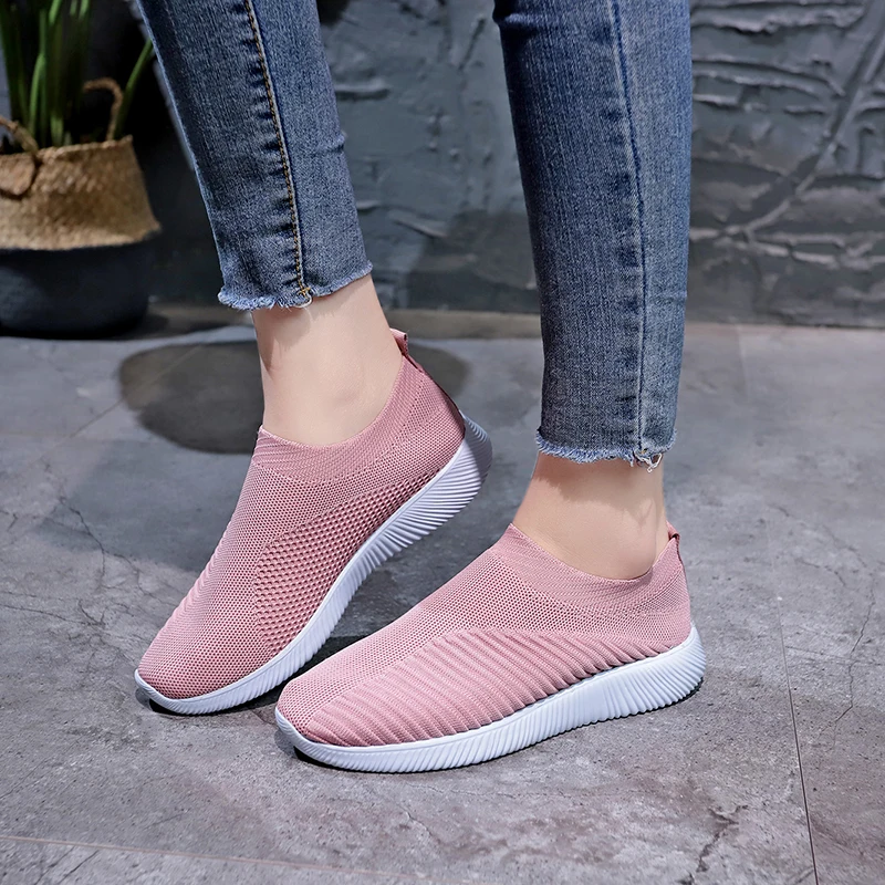 

Dropshipping Ladies Fashion Handmade Lightweight Sole Mesh Woven Sneakers Women's Net Upper Weave Non-slip Solid Walk Shoes