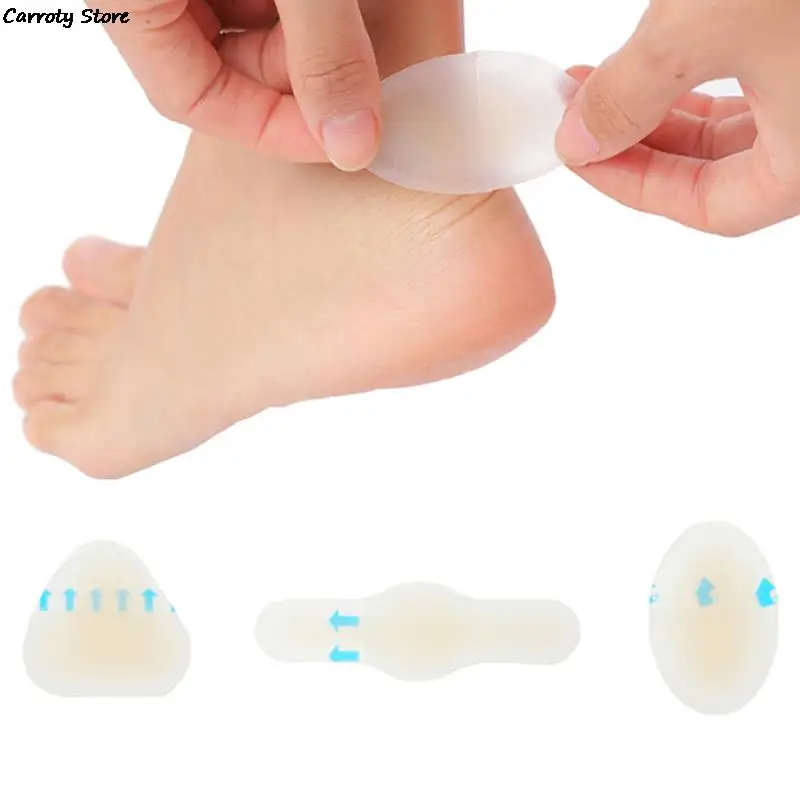 

Adhesive Hydrocolloid Gel Blister Plaster Pedicure Patch Foot Care 4pcs Anti-wearing Heel Sticker Hydrocolloid Blister Plaster