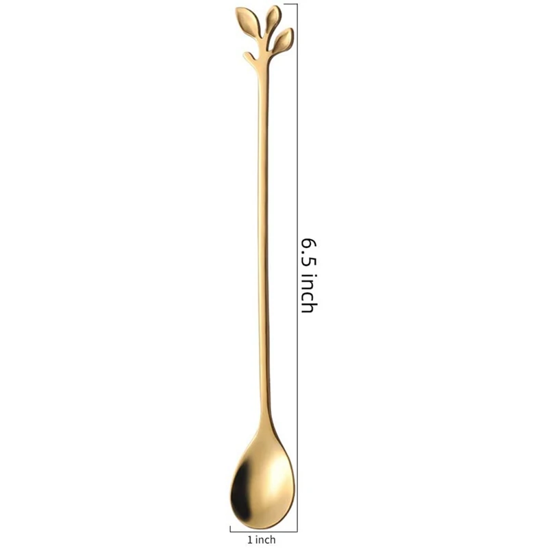 

Coffee Spoon Set, Teaspoons, Creative Coffee Ice Cream Spoons, Stainless Steel, Mini Stirring Spoons