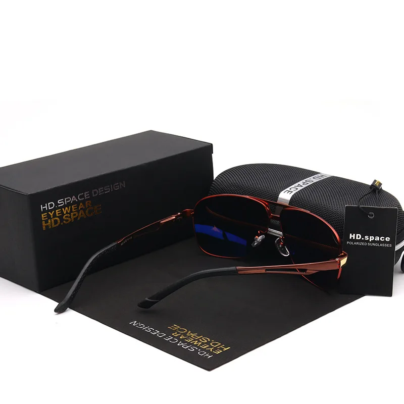 HDclear модные поляризационные солнцезащитные очки мужские брендовые дизайнерские