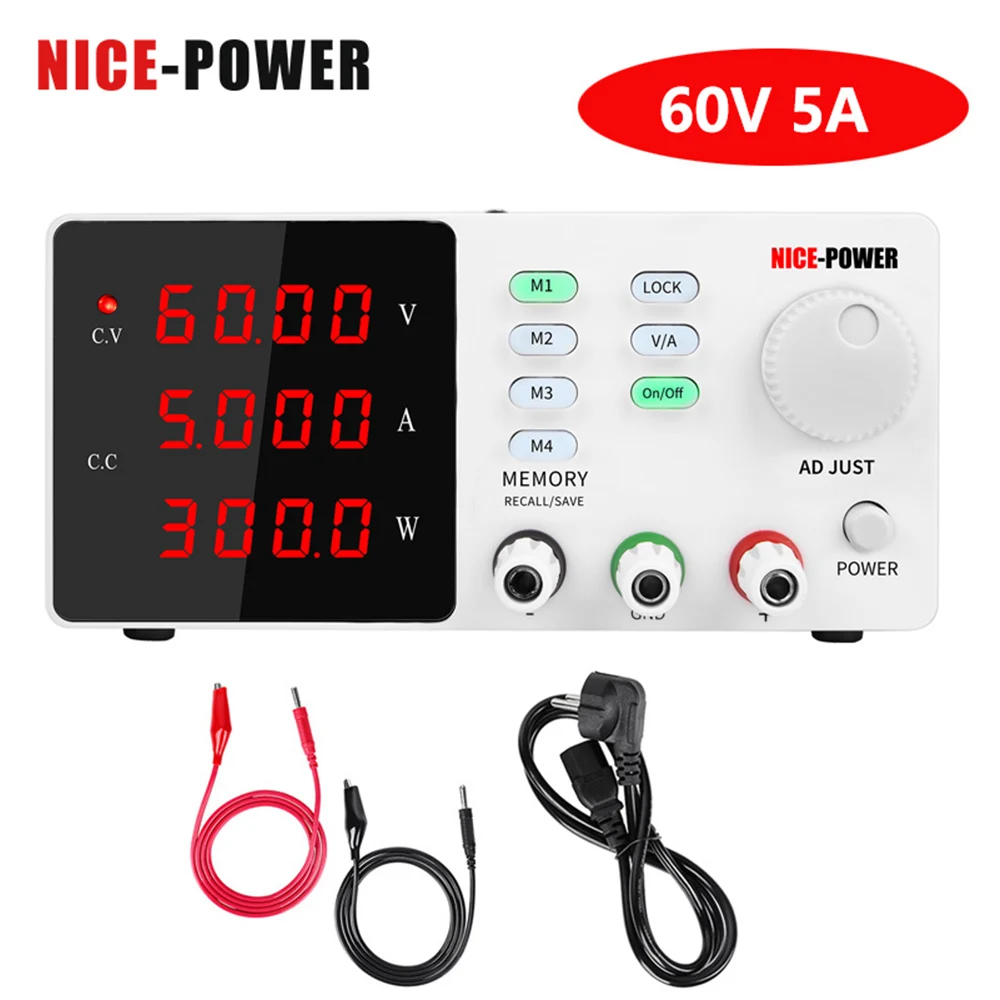 Программируемый лабораторный источник питания с регулируемым напряжением 120 В 3