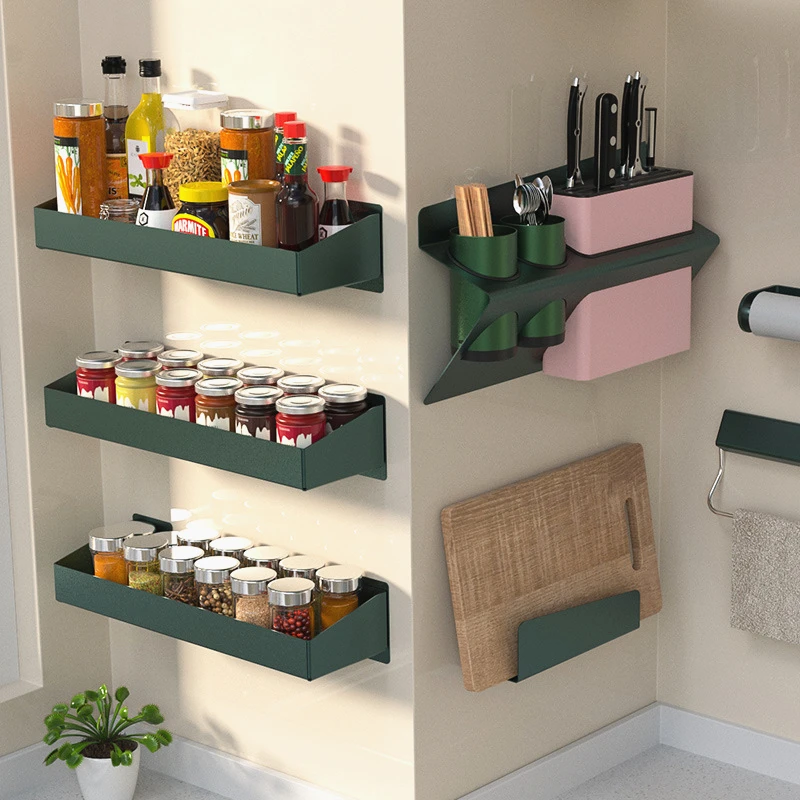 Настенная кухонная стойка для хранения посуды из нержавеющей стали держатель