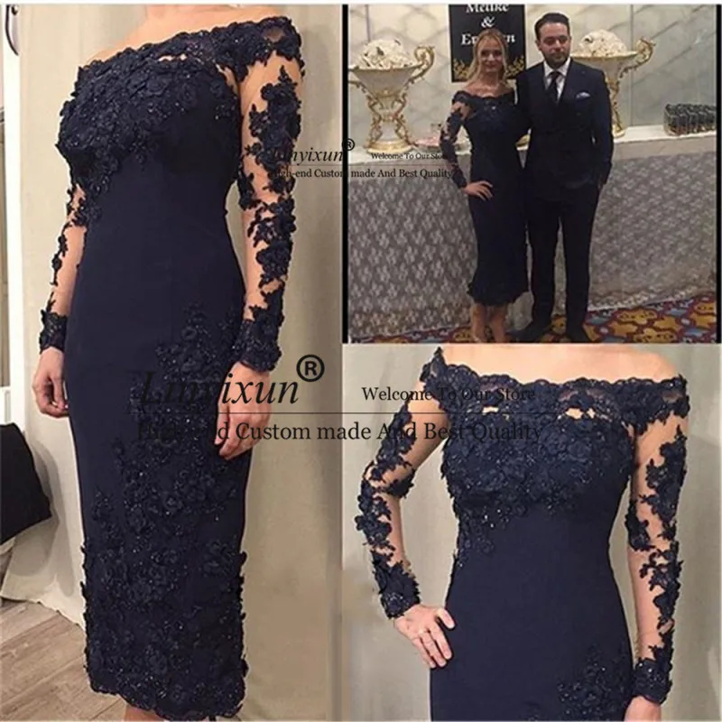 

2020 Handmade Sheath Mother of the Bride Dresses Sash Appliques Lace Cap Sleeve Short Dresses Wear Wedding vestidos de fiesta