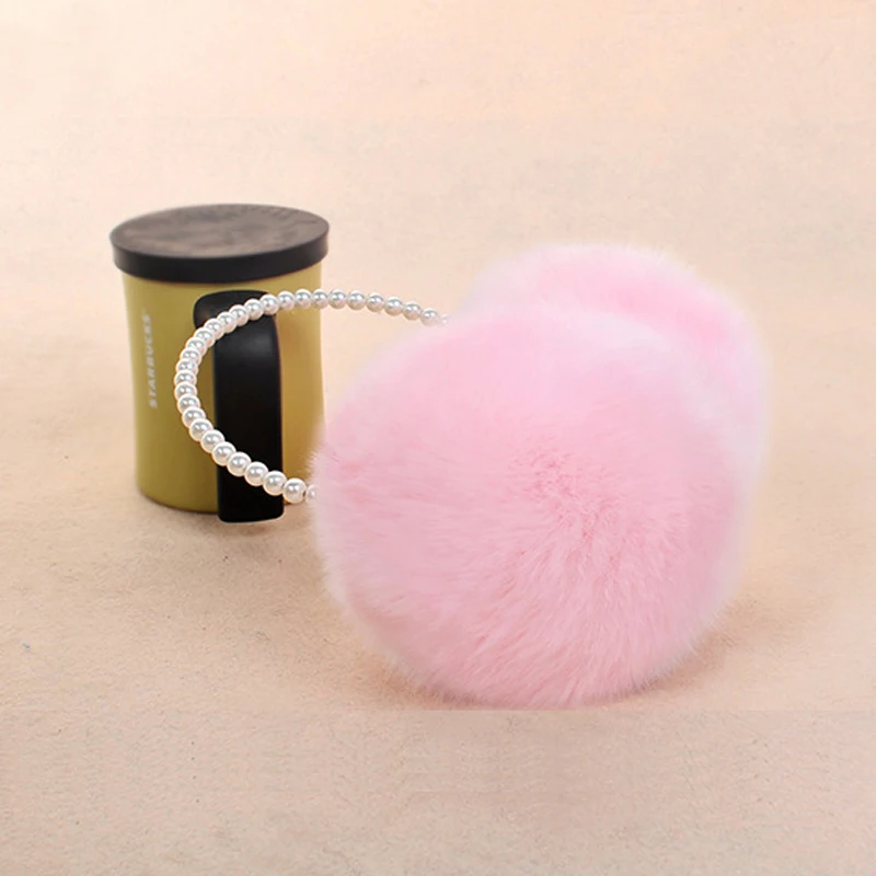 

Novelty Pearl Winter Earmuffs Women Fur Earmuff Ear Warmers Girls Imitation Rabbit Plush Warm Ear Muff Ear Hair Accessories
