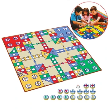 Flying Chess Carpet Parent-child Game Creeping Mat Kids Aeroplane Chess Rug 3