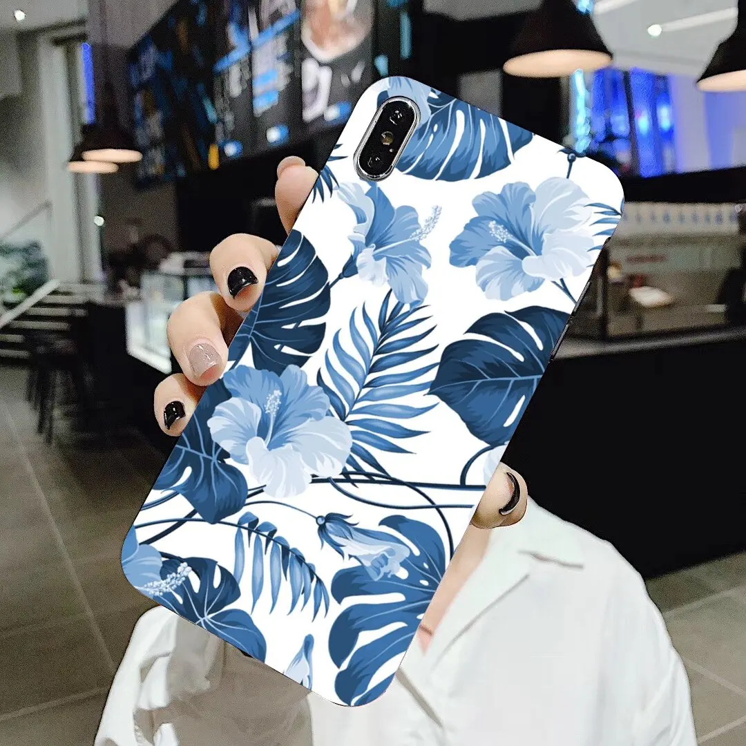 Palm Tree Leaves Amazing Silicone Phone Case For Huawei Honor Y5 2018 2019 8S 9X Pro 20 10 10i Lite | Мобильные телефоны и