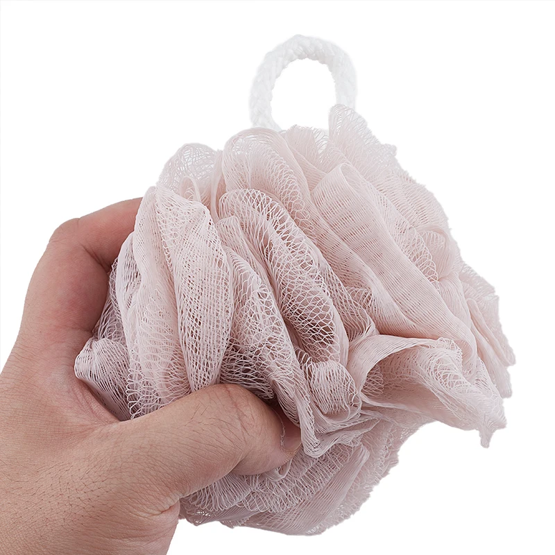 

Wisp мягкая губка для душа, цветок, сетка, аксессуары для ванной комнаты, шарик для ванной, инструменты для очистки кожи