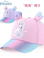 disney frozen hat for girls elsa anna breathable cotton cap adjustable snapback children baseball cap hip hop hat sun mesh hat