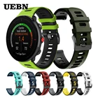 UEBN Correa ремешок браслет для Полар-флиса воспламениться, Смарт-часы Мягкая силиконовая лента браслет для Полар-флиса с классными клепками в виде м в едином положении во время занятий легкой атлетикой, ремешок для часов
