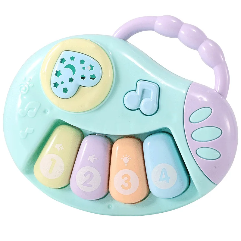 

Baby New Music Hand Drum Projector Pat Drum Baby Early Education Children Rattle Girl Toy Gift