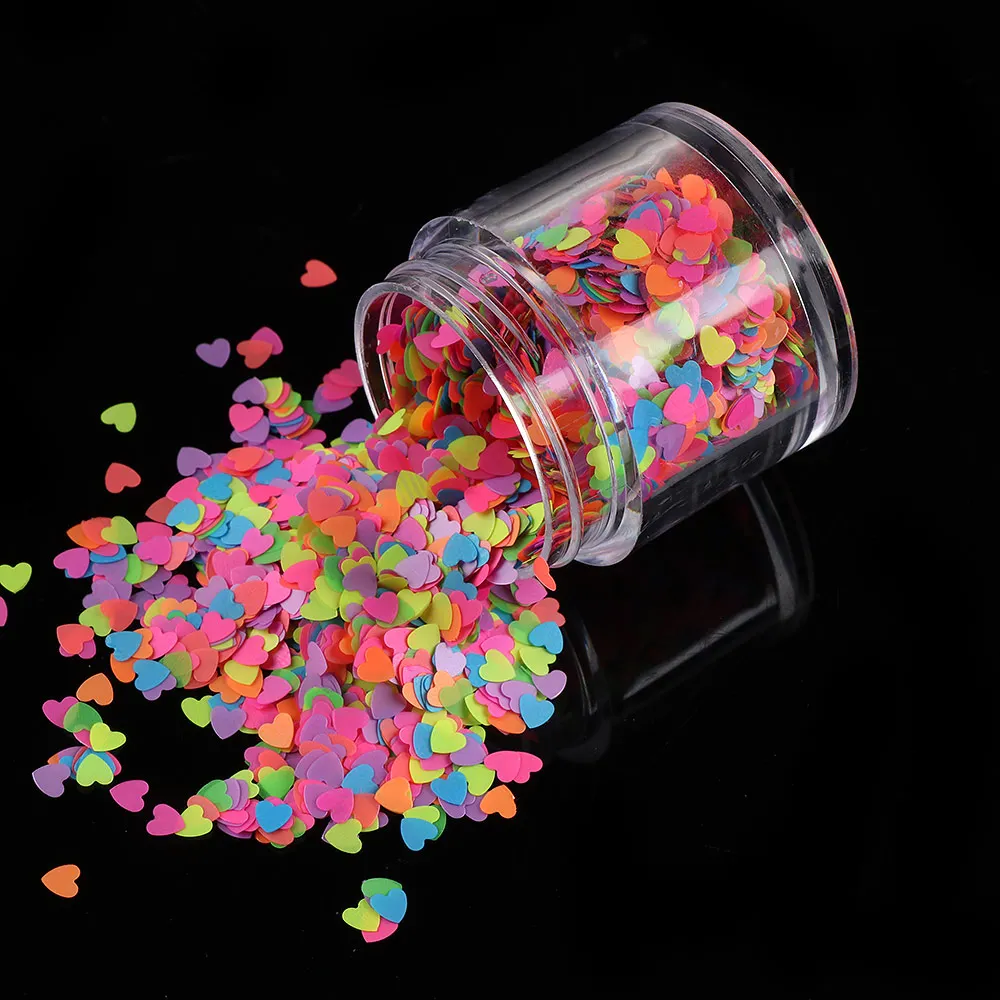 1 коробка светящиеся Блестки для ногтей пайетки флуоресцентные хлопья блеск