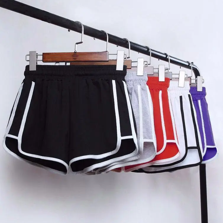 Женские короткие брюки размера плюс 5xl однотонные модные эластичные свободные