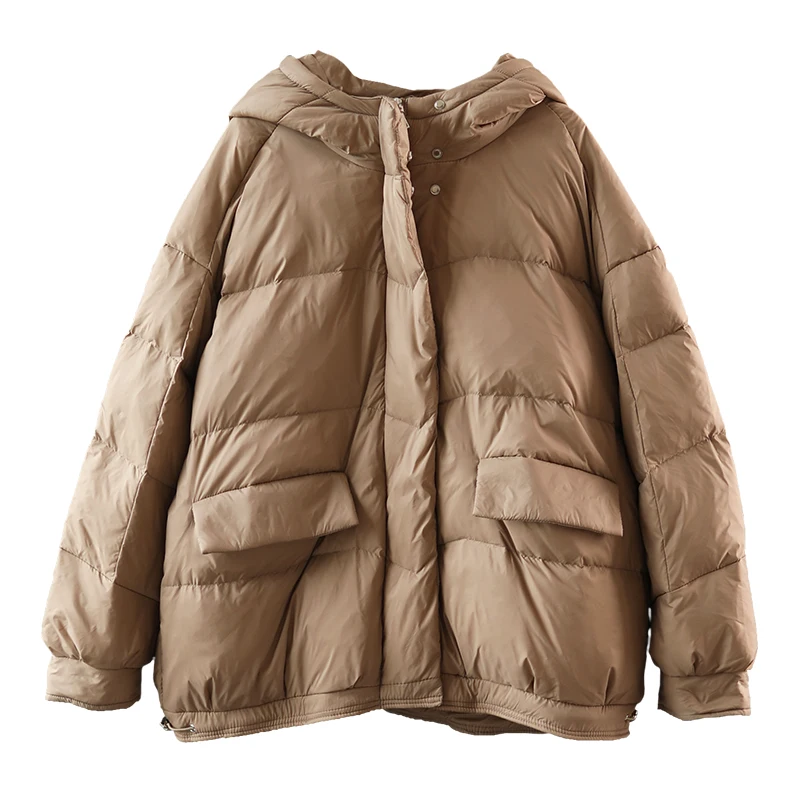 

Winter Womens Jackets Autumn Hooded White Duck Down Coats Famale New High Quality Korean Style Parkas Abrigos Para Mujer SQQ169