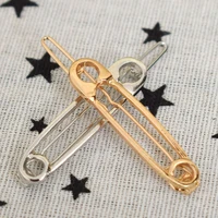 new fashion exquisite wedding jewelry hair clip metal pin shape hair ornaments decorated clip for women girls hair accessorie