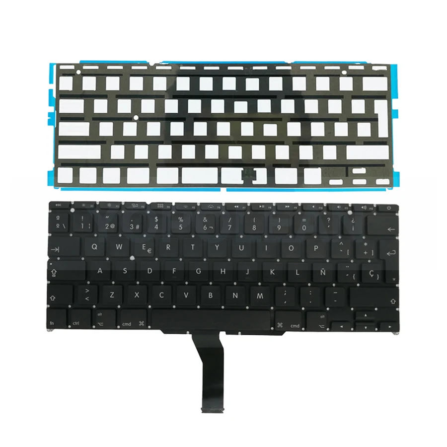 Новая испанская клавиатура + Подсветка для Macbook Air 11 &quotA1370 A1465 2011 2012 2013 2014 2015