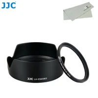 jjc es 65b flower lens hood shade for canon rf 50mm f1 8 stm lens on eos r6 ra r rp r5 c70 with 43mm uv filter and lens cloth