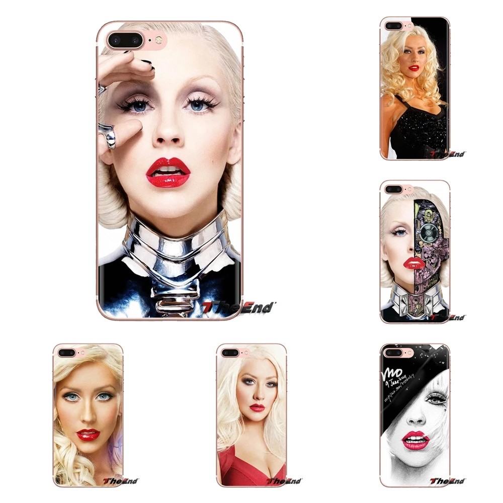 Чехол для мобильного телефона Xiao mi 6 A1 Max x 2 5X 6X Red Note 5 5A 4X 4A A4 4 3 Plus Pro Christina Aguilera Lips