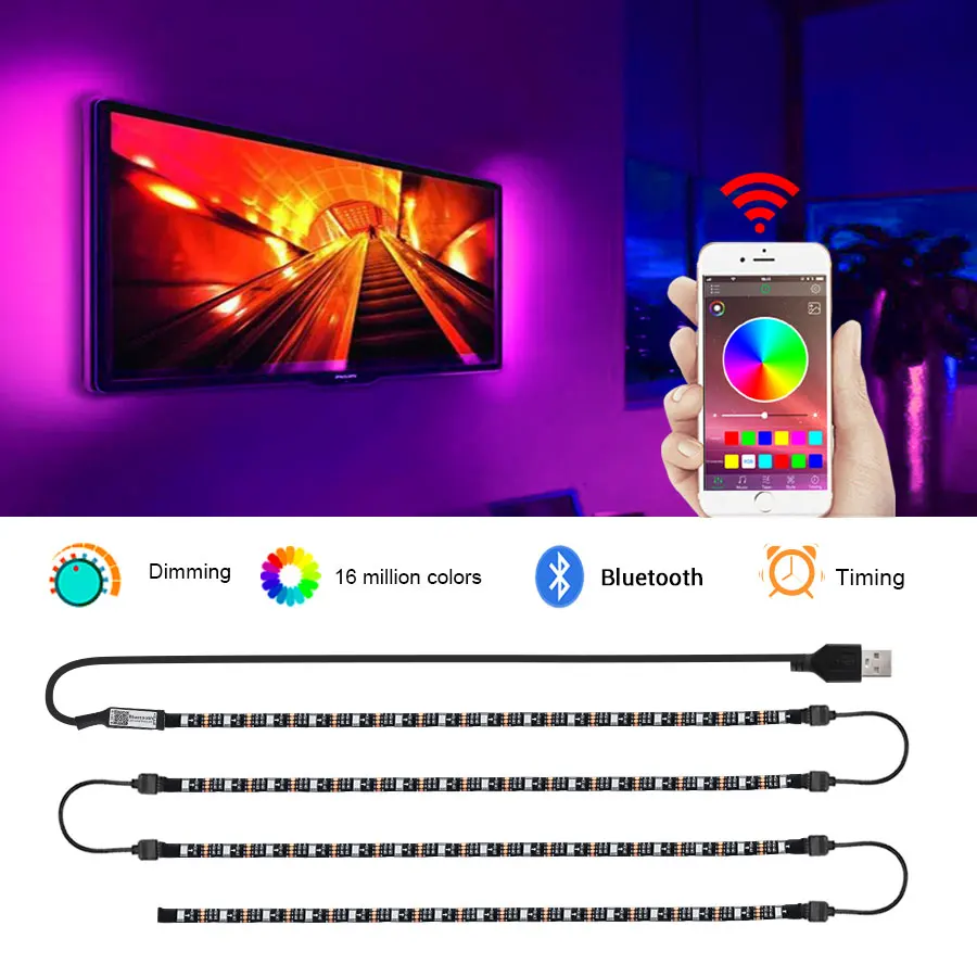 Ленсветильник светодиодная FOXNON 5 В USB 5050 RGB|Светодиодные ленты| |