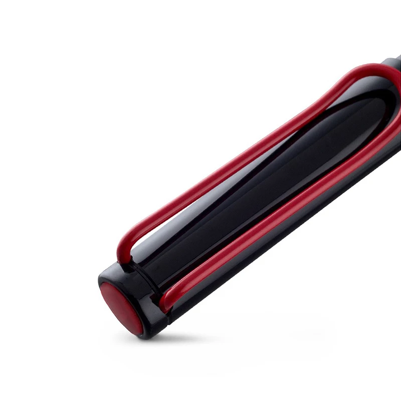2pcs classic straight link long Fountain pen Red Big Clip Plastic white EF nib Ink Pens for Writing Office Supplies Stationery | Канцтовары