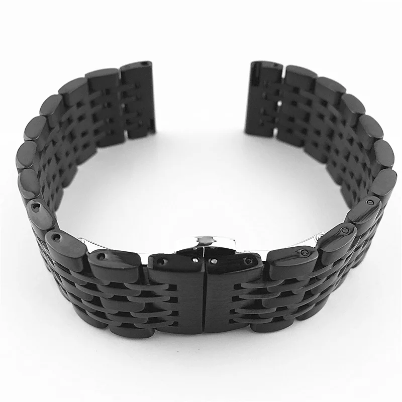 Нержавеющая сталь ремешок для наручных часов Apple Watch, версии 4/3/2/1 38 мм 42 мм качество кожи для наручных часов iWatch, спортивный ремешок 40 мм 44 мм