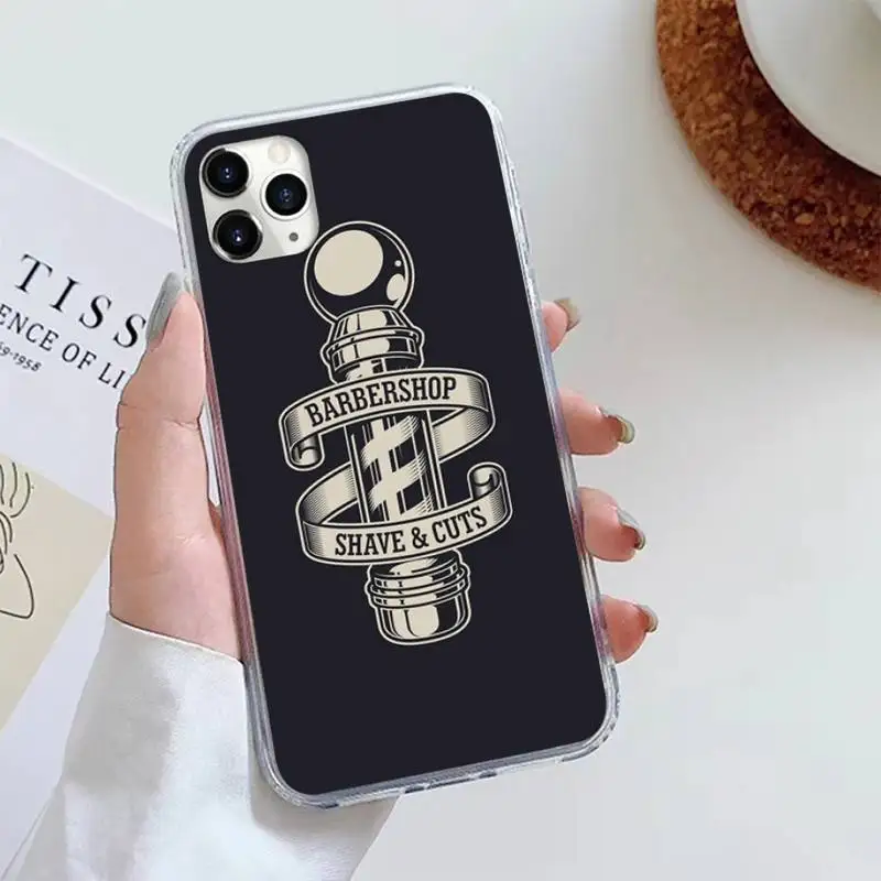 

Barber Shop Hair Stylist art Phone Case For iphone 12 5 5s 5c se 6 6s 7 8 plus x xs xr 11 pro max
