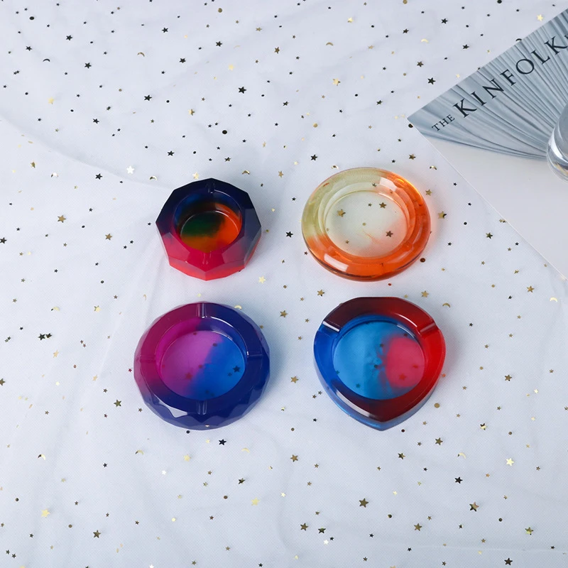 

1Pc Resin Crystal Epoxy Mold Ashtray Casting Silicone Mould DIY Crafts Ornaments Jewelry Making Tools For Jewelry