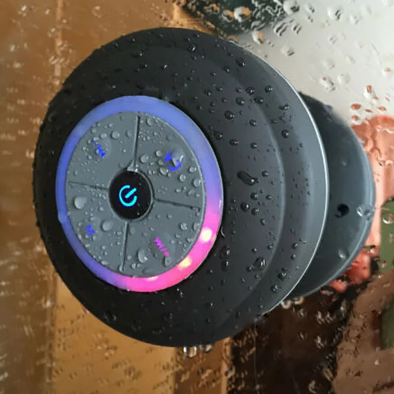 Портативная Водонепроницаемая Bluetooth-Колонка со светодиодной подсветкой для