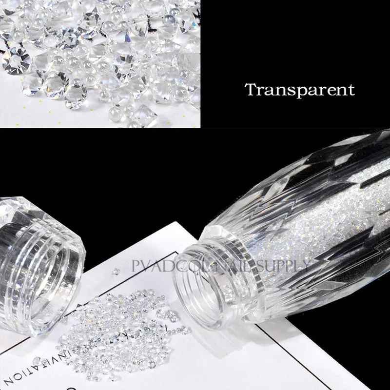 Стеклянные кристаллы для маникюра Стразы микро Икра украшение 3D мини ногтей