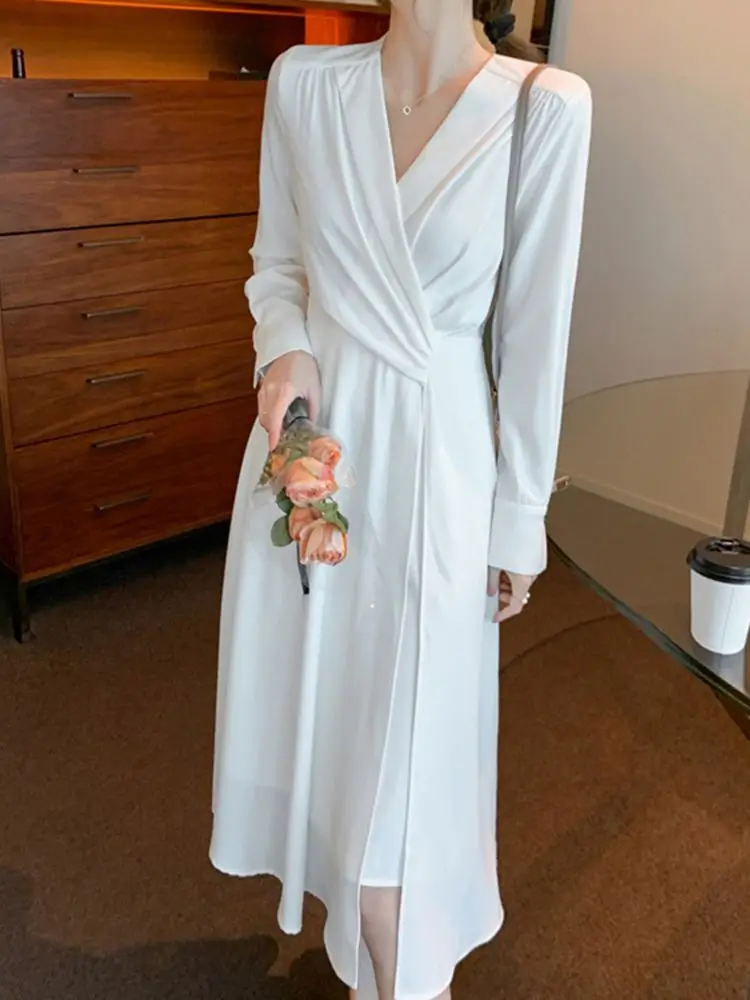 

Весенне-летние женские элегантные вечерние платья, женские повседневные миди платья, модная Офисная Женская новая одежда