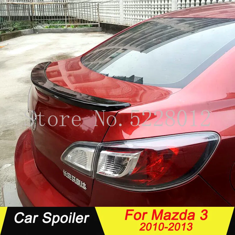 Автомобильный спойлер заднего багажника для Mazda 3 2010 2011 2012 2013 высокое качество АБС