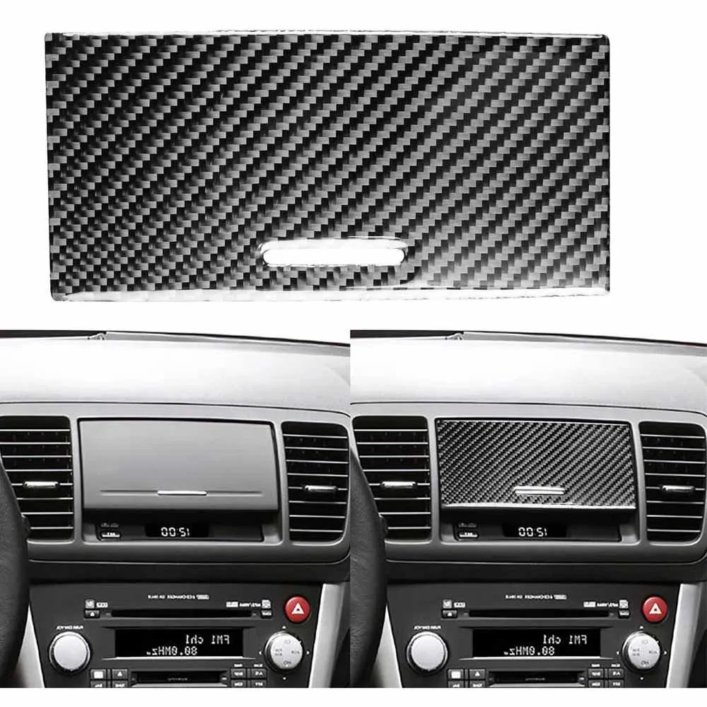 

1X Carbon Fiber Car navigation GPS Cover Trim Sticker For Subaru Legacy 05-09