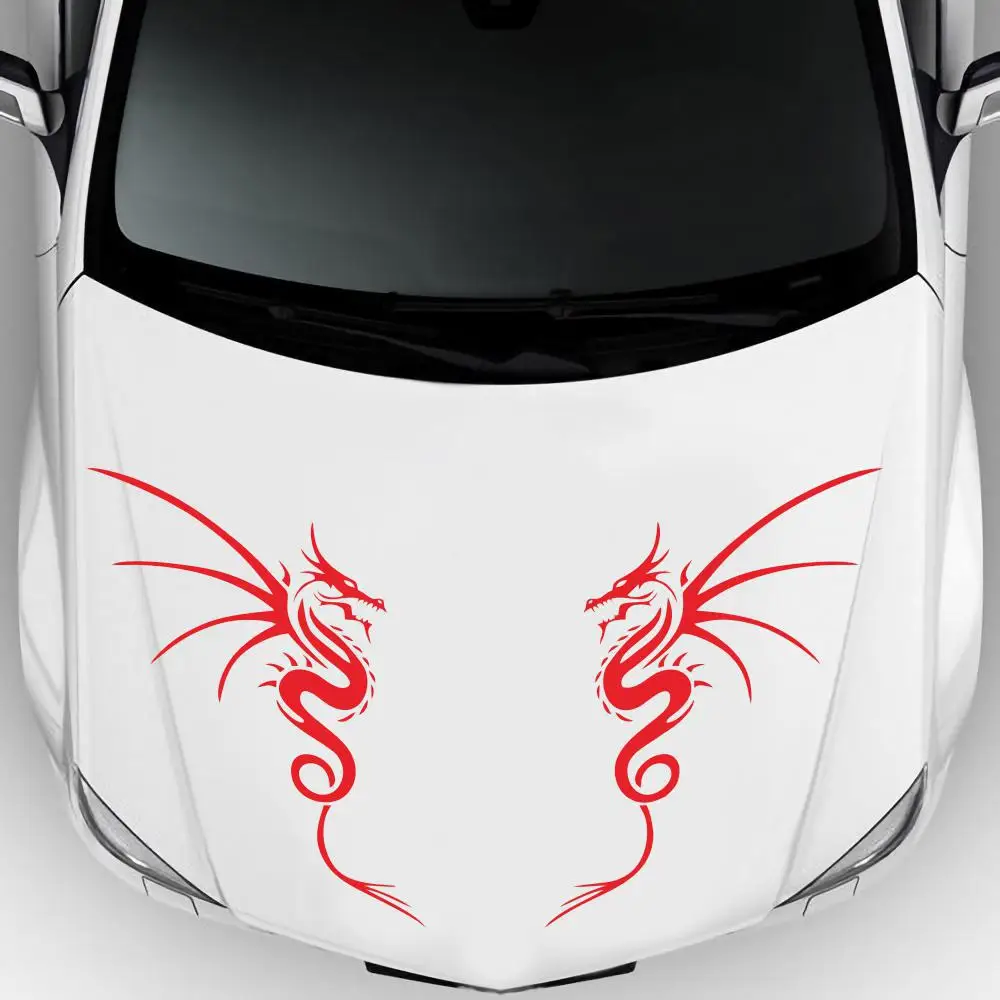 Автомобильная наклейка в Форме Дракона 48x65 см|Наклейки на автомобиль| |