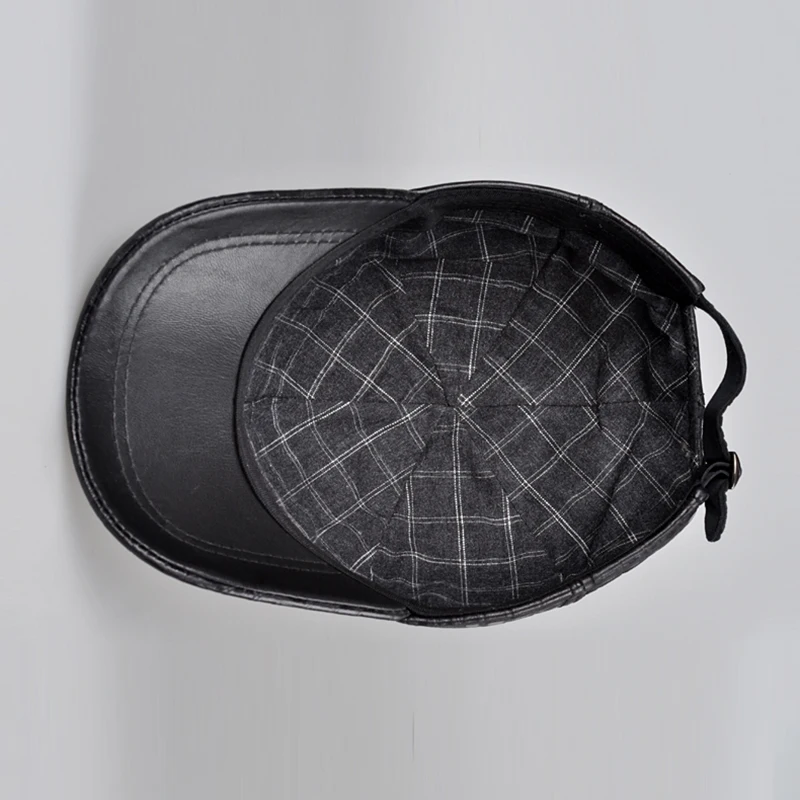 

High Quality Genuine Leather Cap for Men Women Solid Winter Sheep Leather Baseball Caps Brand Snapback Hat Bone Fitted hats