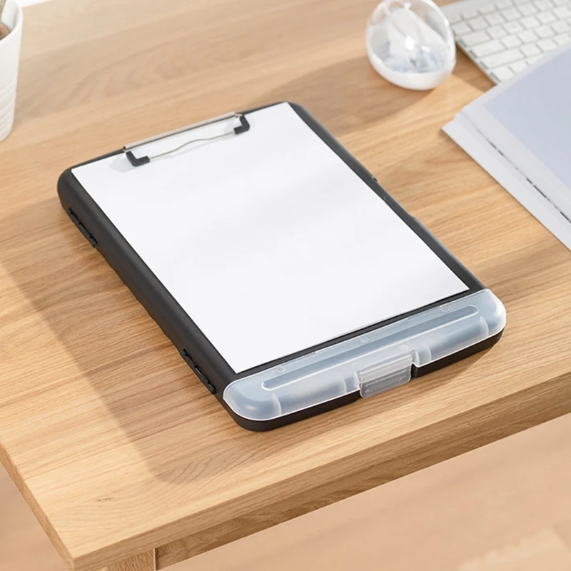 

Big Capacity A4 Wordpad Document Organizer Box Clipboard File Folder Briefcase Case Study Work Stationery