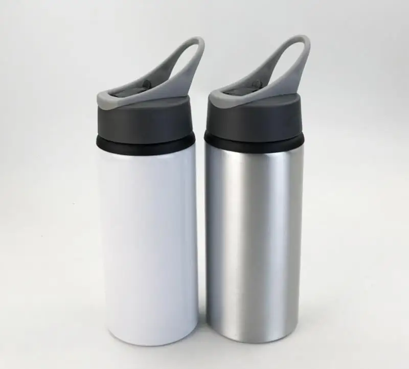 Hot Sale 600ml Outdoor hiking DIY Photo Blank Sublimation Sports Bottle 60PCS without Printing sublimation aluminum bottle AS009