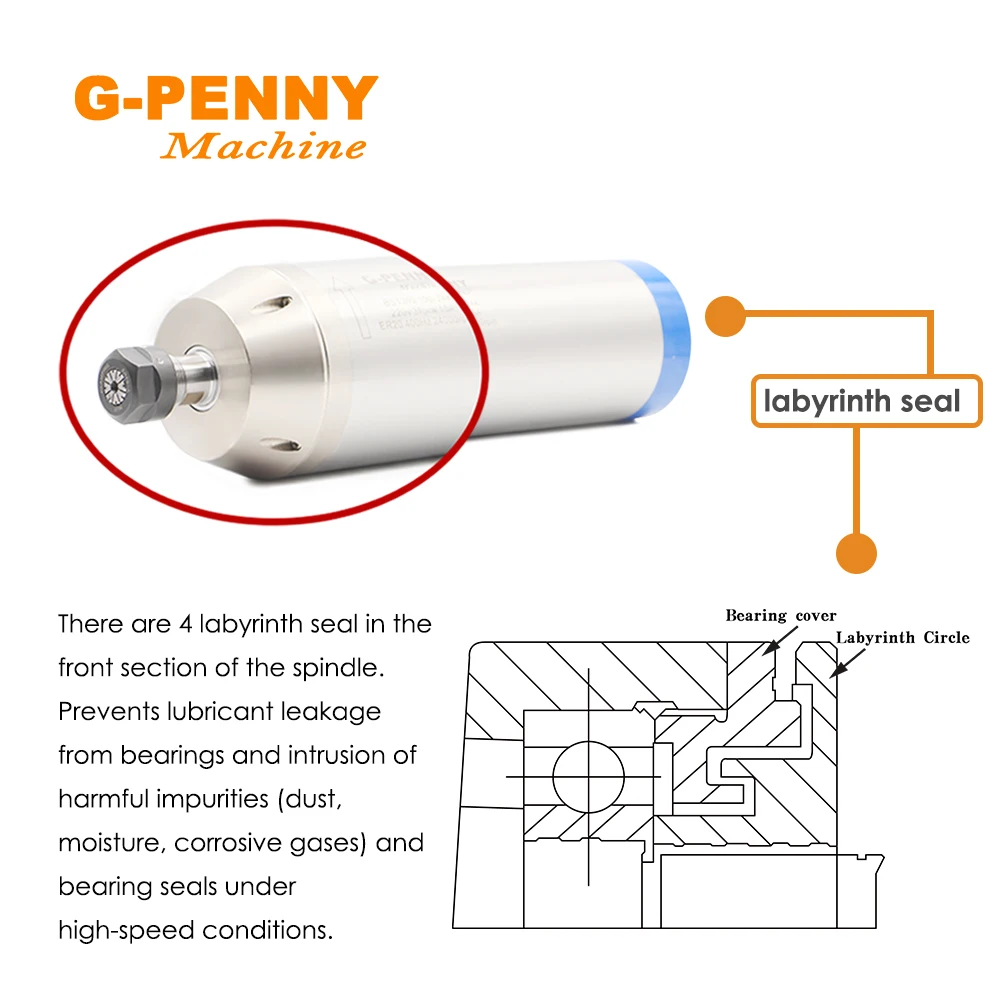 Комплект металлических рабочих шпинделей 3 7 кВт 800 Гц профессиональная