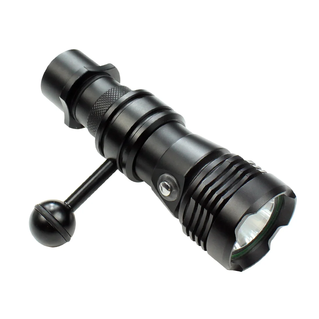 Linterna LED impermeable para submarinismo, luz de Flash subacuática con Clip de cabeza esférica de 1 pulgada para cámara de acción Gopro, 1000LM, 2000LM
