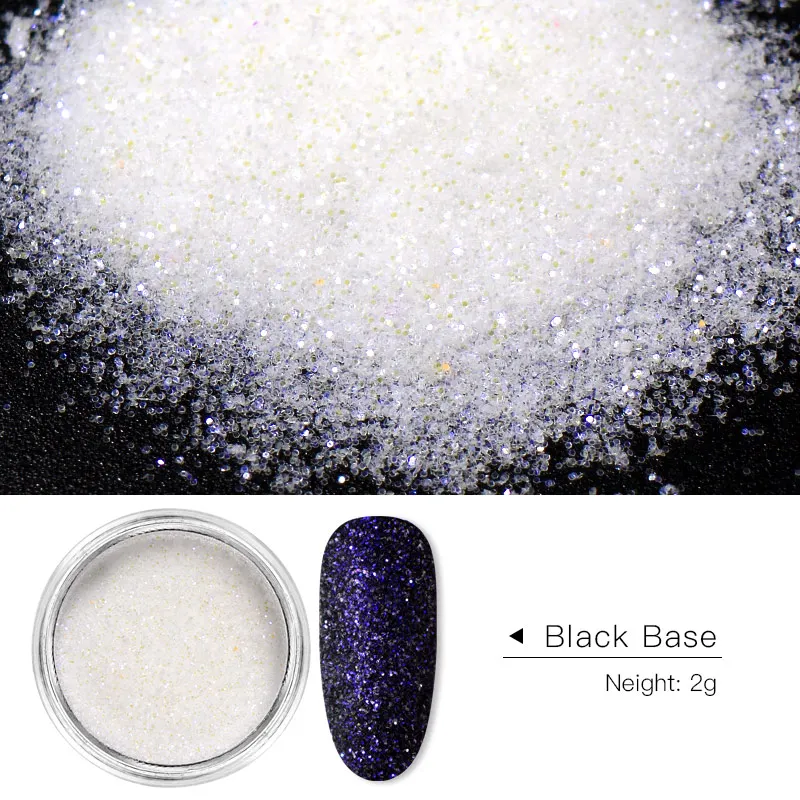 0.2g Ice Transparent Mirror Nail Glitter Powder Mirror Glitter UV Gel Pigment Magic Chrome Dust 6 Colors Nail Art Decorations - Цвет: W4946
