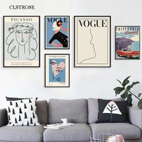 nordic vogue art posters and prints abstract picasso minimalist aesthetic canvas painting home decoration living room no frame
