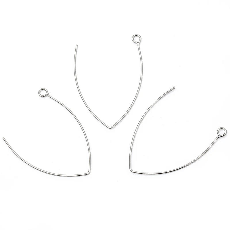 Металлические треугольные серьги Крючки из нержавеющей стали 100 шт./лот для
