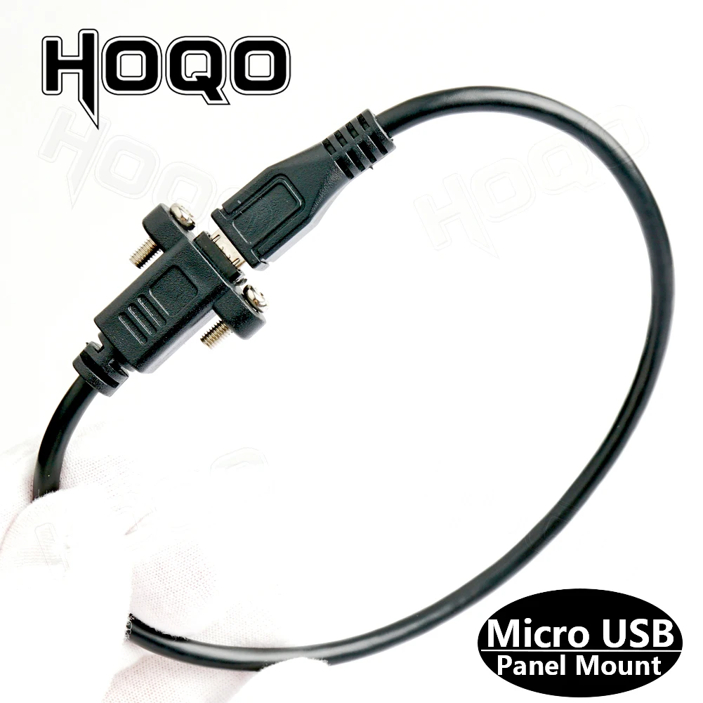 Micro USB кабель данных с отверстием для крепления панели 0 3 м Штекерный разъем к