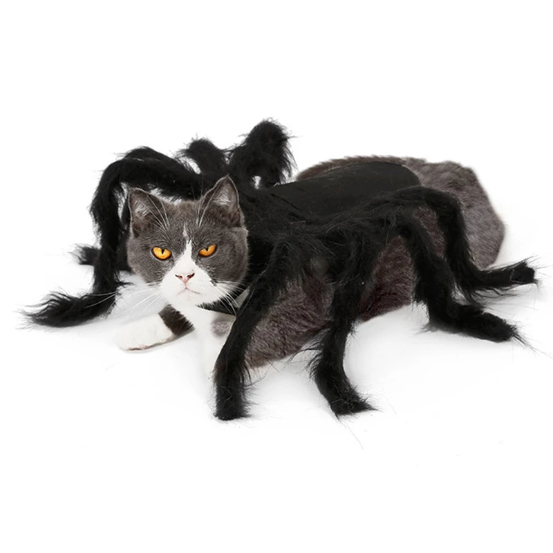 Костюм Собаки-паука на Хэллоуин, костюмы для животных-паука, одежда, пушистые паучьи ноги