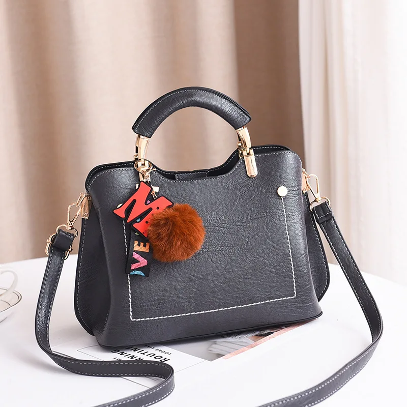 

2020 Brand Designer Women PU Leather Handbag Shoulder Messenger Bag Ladies Large capacity broadband Fashion Solid Bucket Bag