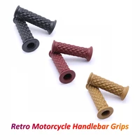 universal vintage motorcycle grips 22mm handlebar rubber covers for yamaha mt 07 royal enfield fz6 rs 125 gsr 600 z900 cb650r
