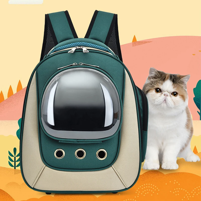 

Pet Cat Backpack Waterproof Dog Backpack with Window Cat Outdoor Travel Bag Small and Medium Dogs and Cats Carrying Backpack