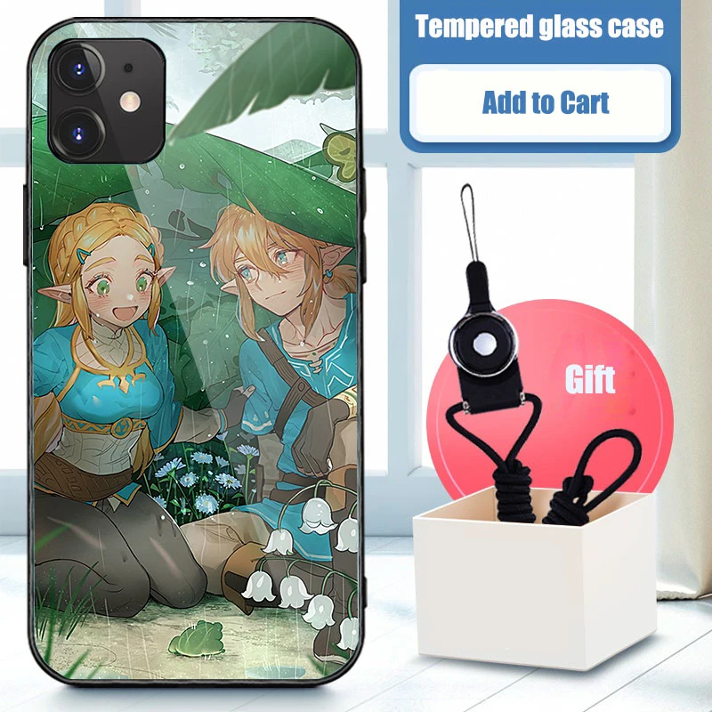 Чехол для телефона Onnlink The Legend of Zelda IPhone11 Pro Max X XR XS силиконовый чехол из закаленного