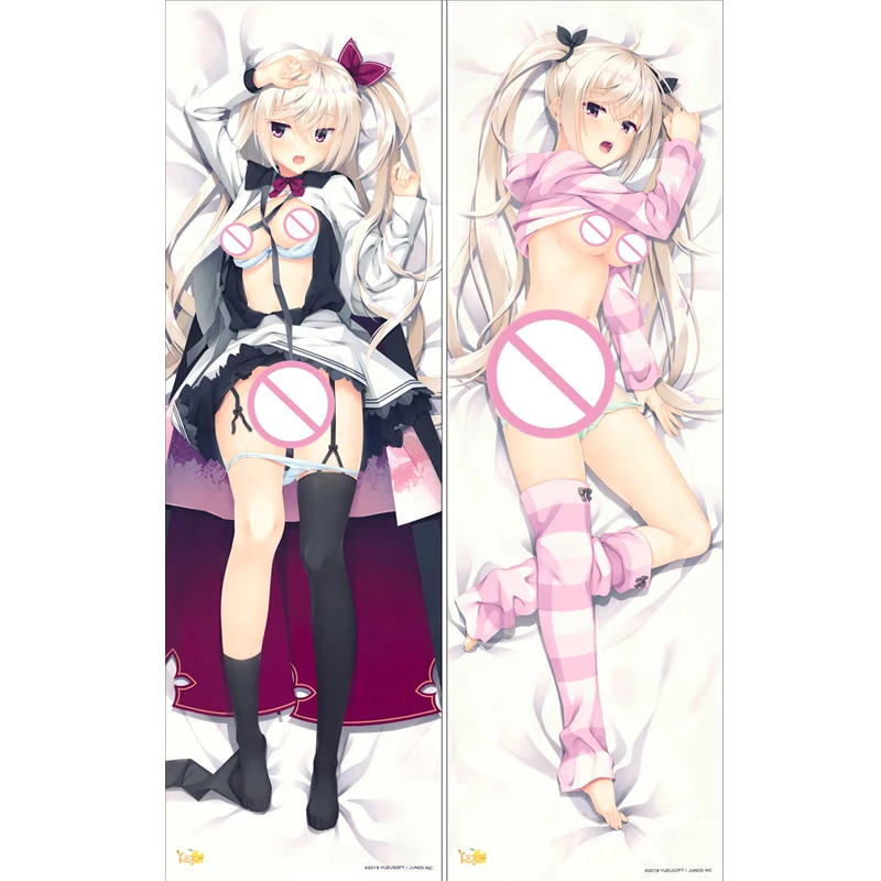 MMF Galgame Cafe Stella to Shinigami no Chou персонажи Сексуальная Akizuki Kanna & Sumizome Nozomi Dakimakura Чехол для