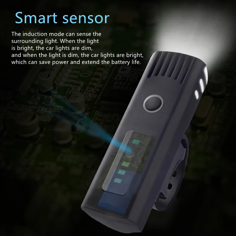 

2021 USB Rechargeable LED cycle light Mountain Cycle Front Back Headlight Lamp Flashlight 300 Lumens 3 Modes Bike Bicycle Light