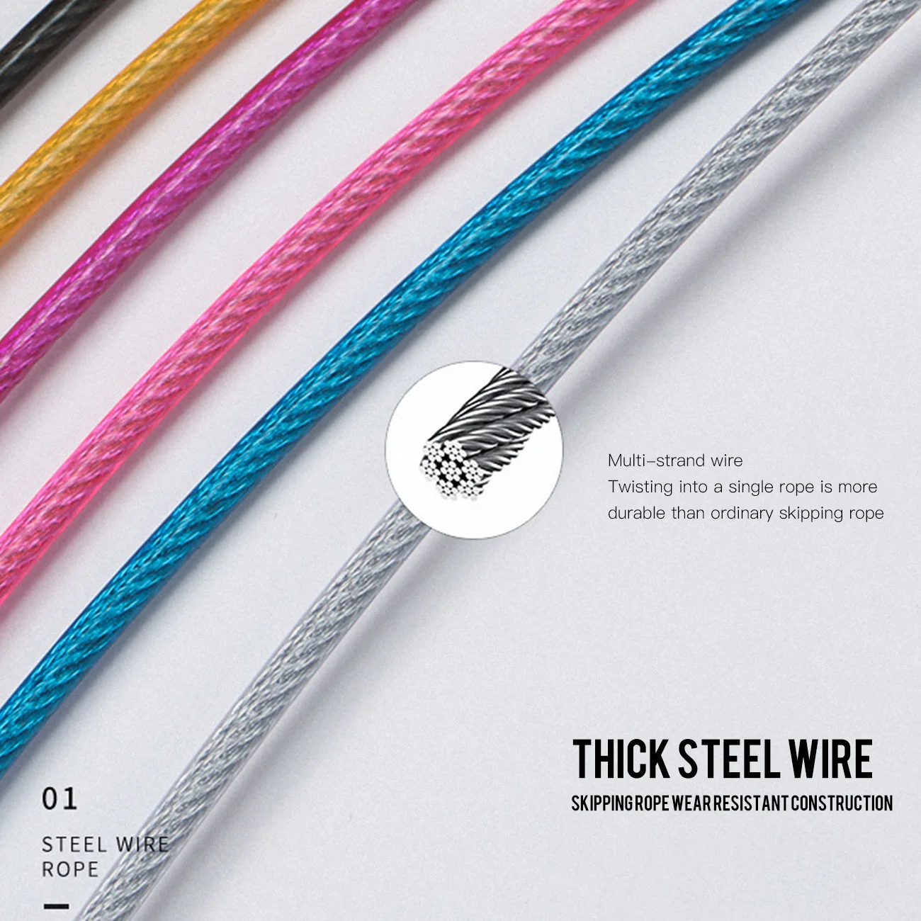 

Bearing Skipping Rope Steel Wire Home Gym Exercise Jumping Rope Fitness MMA Boxing Training Rope Workout Equipment