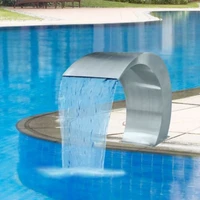 waterfall fountain indoor outdoor stainless steel pool fountain pond garden swimming pool waterfall feature faucet